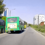 Bus Priority Lane: BMTC driver crushes bollards to overtake another bus 6